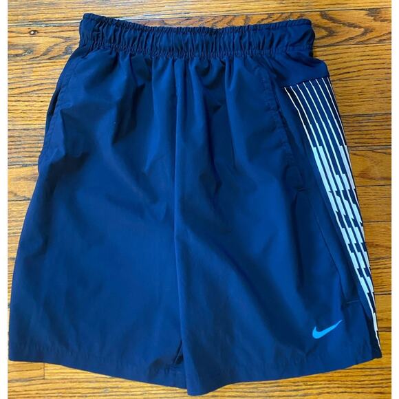 Nike Dri Fit Shorts Men’s Small Pockets Black Pull On Drawstring - Picture 2 of 7